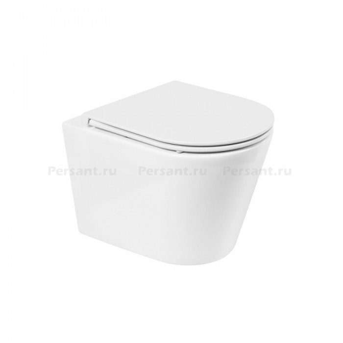 Подвесной унитаз BelBagno Flay-R BB053CHR безободковый