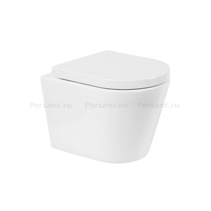 Подвесной унитаз BelBagno Flay-R BB053CHR безободковый