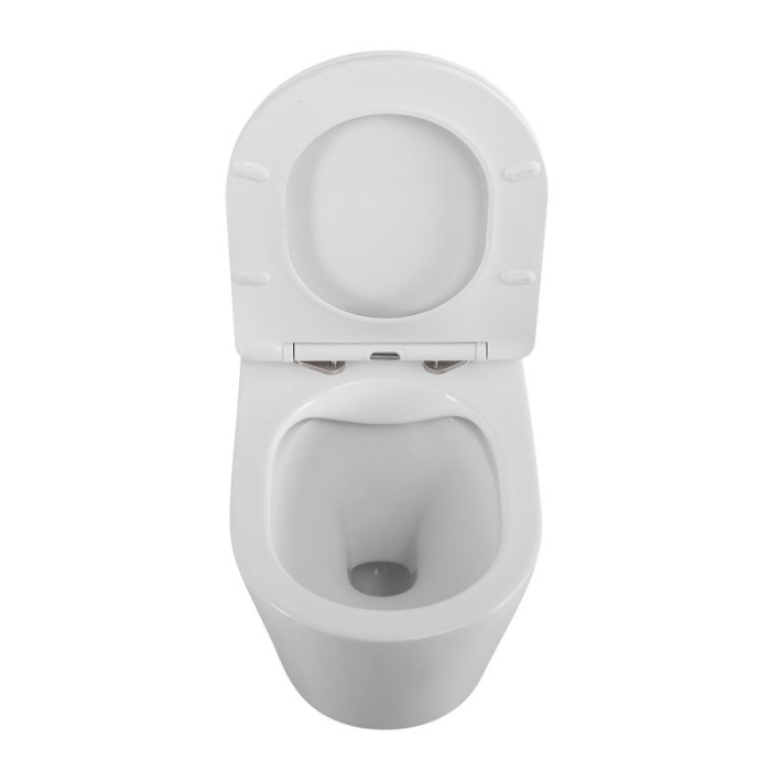 Подвесной унитаз Belbagno Flay-R BB053CHR/SC безободковый с сиденьем