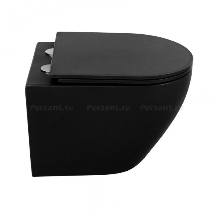 Подвесной унитаз Belbagno Colorato BB062CHR-MB черный безободковый