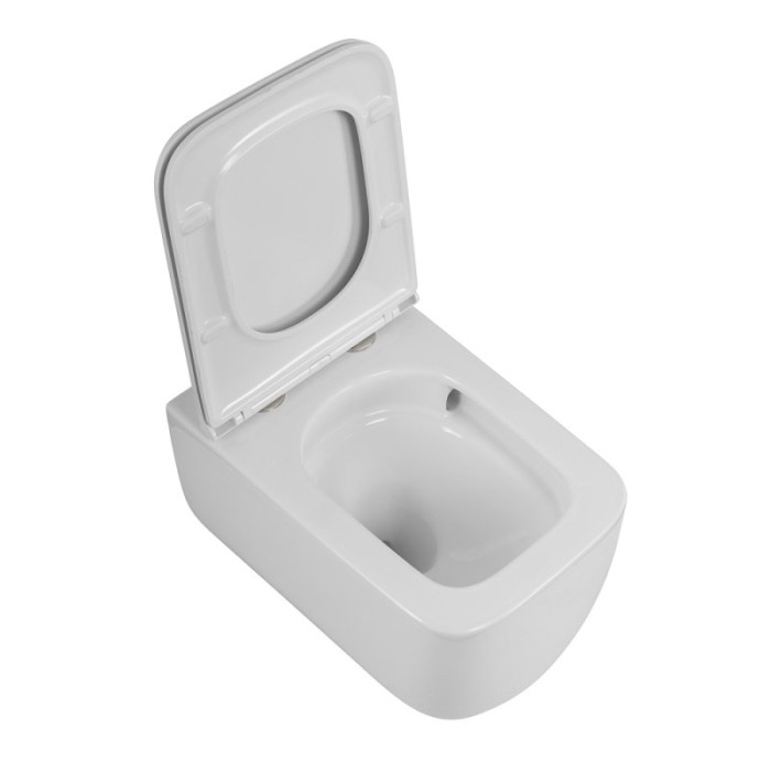 Подвесной унитаз Belbagno Luce BB076CH-TOR/SC торнадо безободковый с сиденьем