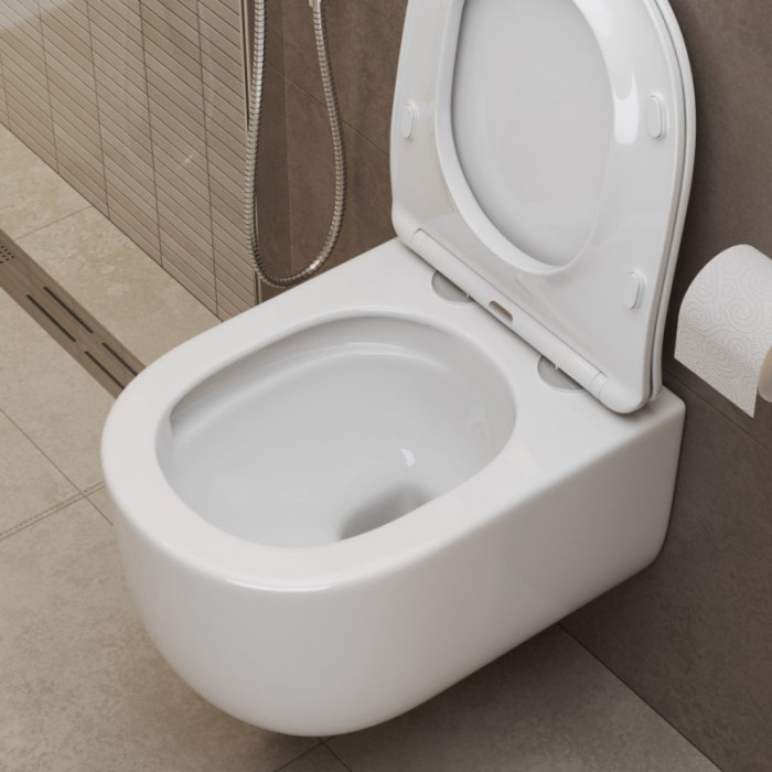 Подвесной унитаз BelBagno Soft-Tor BB084CH-TOR/SC торнадо с сиденьем