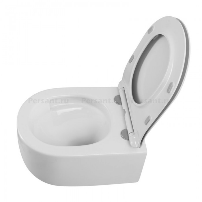 Подвесной унитаз BelBagno Soft-Tor смыв "торнадо" BB084CH-TOR/SC с сиденьем микролифт
