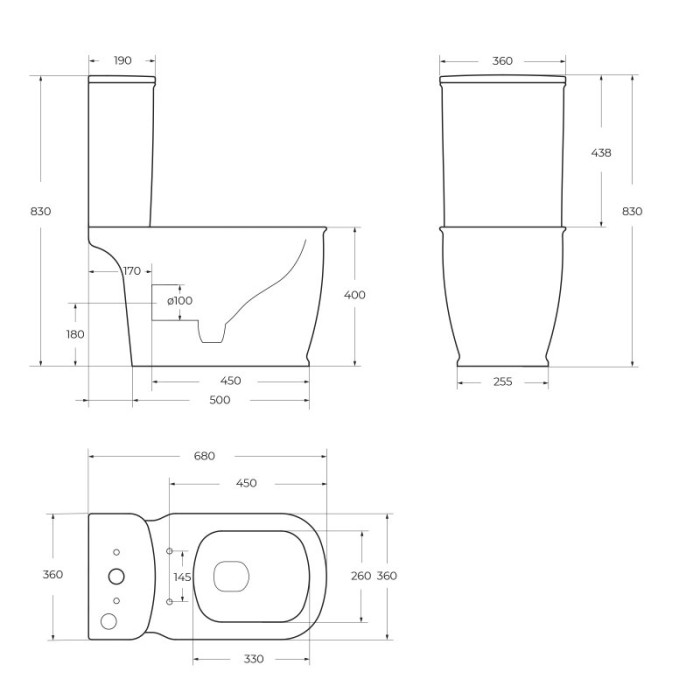Напольный унитаз BelBagno Prado BB10150CP + BB10150T