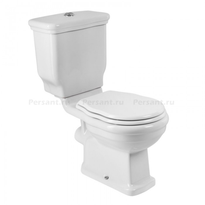 Унитаз напольный BelBagno Boheme BB115CPR+BB115T безободковый