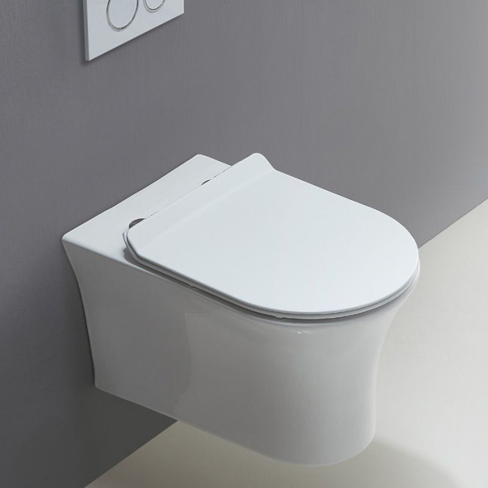 Подвесной унитаз BelBagno Ancona BB1224CHR-SM безободковый