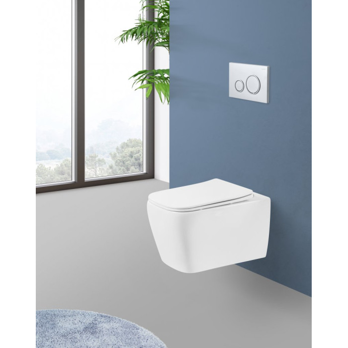 Подвесной унитаз BelBagno Veneto BB132CHR безободковый