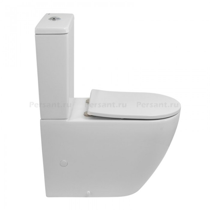 Напольный унитаз BelBagno Sfera-Tor смыв торнадо BB2141CP-TOR/SC+BB2141T с сиденьем микролифт