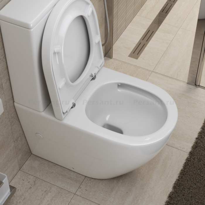 Напольный унитаз BelBagno Sfera-Tor смыв торнадо BB2141CP-TOR/SC+BB2141T с сиденьем микролифт