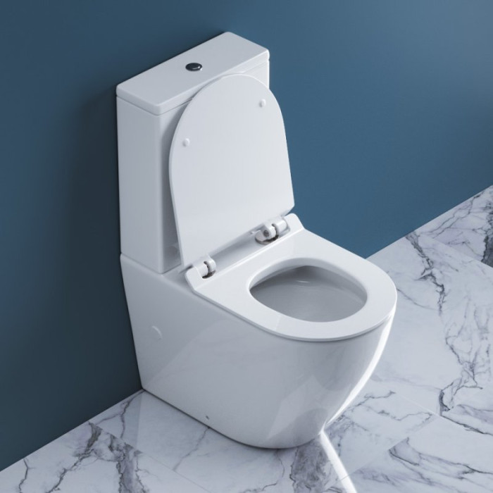 Напольный унитаз BelBagno Sfera-R BB2141CP+BB2141T безободковый