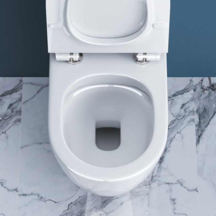 Напольный унитаз BelBagno Sfera-R BB2141CP+BB2141T безободковый