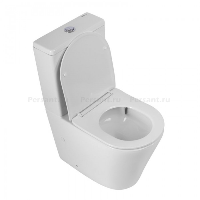 Напольный унитаз BelBagno Flay-Tor смыв "торнадо" BB2149CP-TOR/SC+BB2149T с сиденьем микролифт