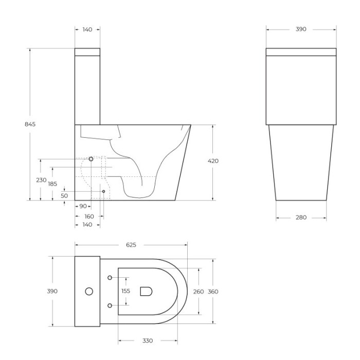 Напольный унитаз BelBagno FLAY-R безободковый с сиденьем микролифт BB2149CPR/SC+BB2149T