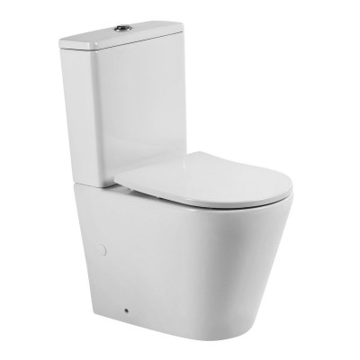 Напольный унитаз BelBagno Flay-Tor безободковый смыв торнадо BB2149CP-TOR/SC+BB2149T
