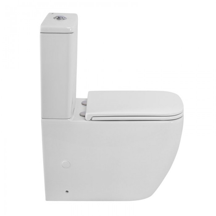 Напольный унитаз BelBagno Luce-Tor BB2197CP-TOR/SC+BB2197T торнадо безободковый