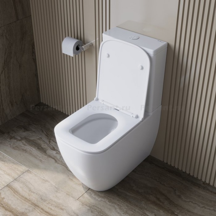 Напольный унитаз BelBagno Luce-Tor смыв "торнадо" BB2197CP-TOR/SC+BB2197T  с сиденьем микролифт