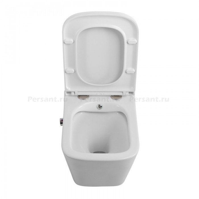 Подвесной унитаз Belbagno Due BB3103CHR-BS/SC с функцией биде, сиденье в комплекте