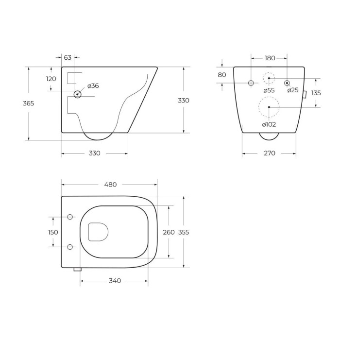 Подвесной унитаз Belbagno Due BB3103CHR-BS/SC с функцией биде