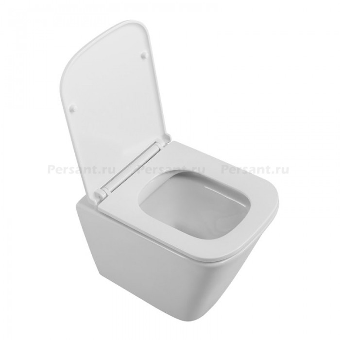 Подвесной унитаз Belbagno Due BB3103CHR/SC безободковый с сиденьем