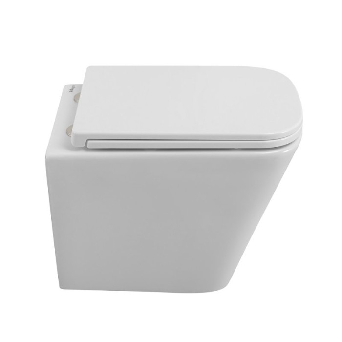 Подвесной унитаз Belbagno Due BB3103CHR/SC безободковый с сиденьем