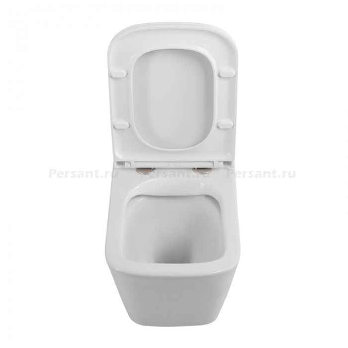 Подвесной унитаз Belbagno Due BB3103CHR/SC безободковый с сиденьем