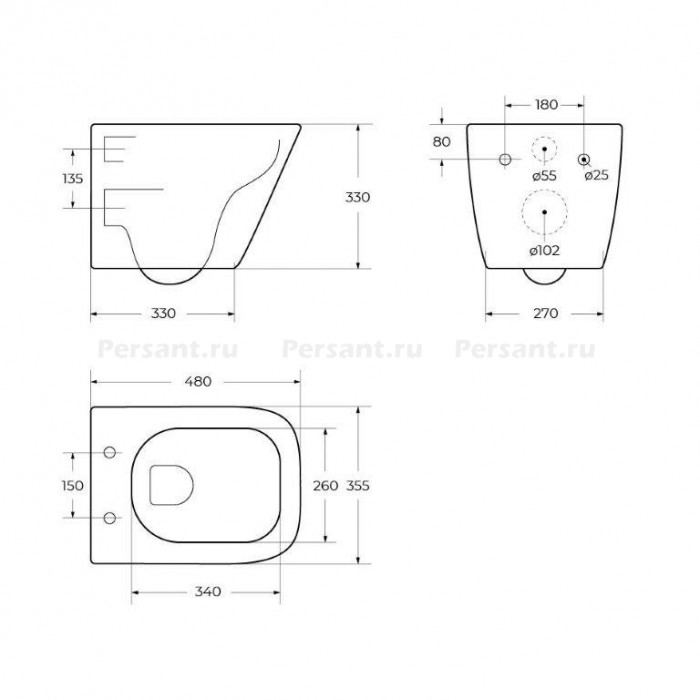 Подвесной унитаз Belbagno Due BB3103CHR/SC безободковый с сиденьем