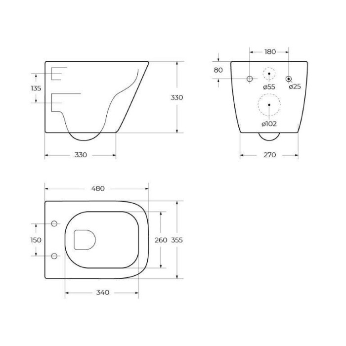 Подвесной унитаз Belbagno Due BB3103CHR/SC безободковый с сиденьем