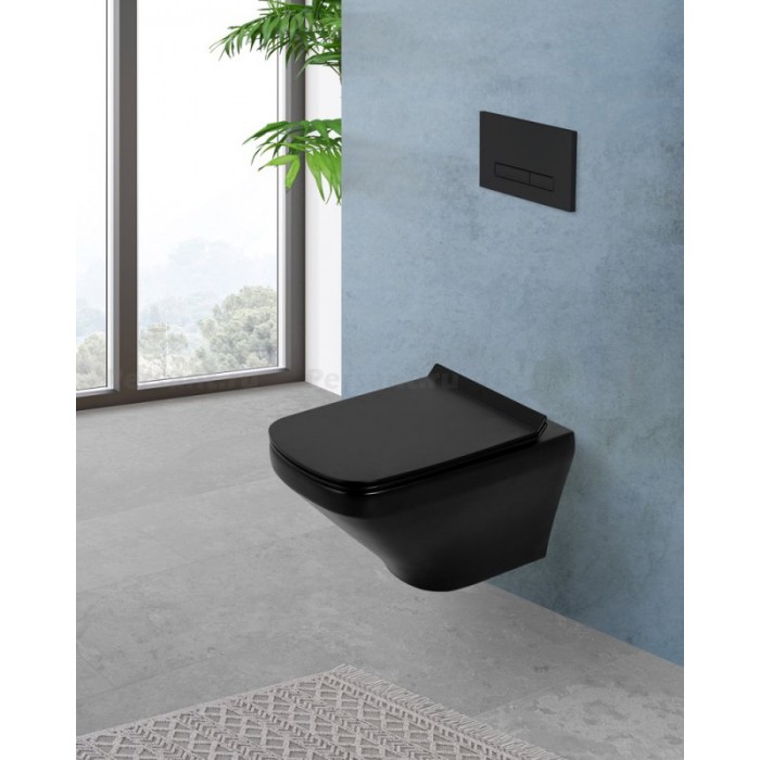 Комплект Belbagno Sela с черной клавишей смыва