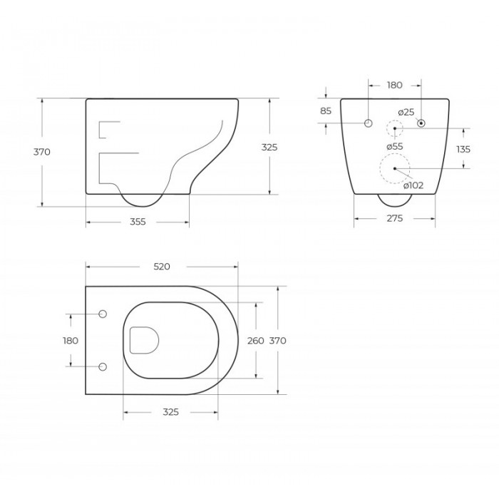 Подвесной унитаз BelBagno Acqua BB340CHR безободковый