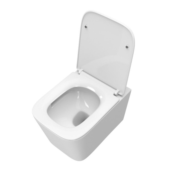 Подвесной унитаз Belbagno Due BB5171CH-TOR/SC торнадо безободковый с сиденьем