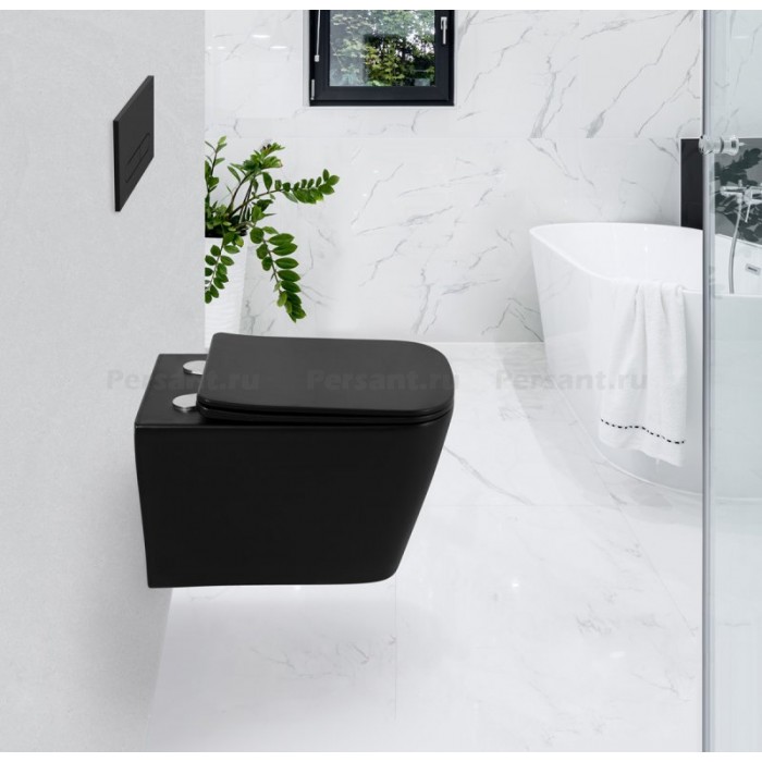 Комплект Belbagno Ardente-C с черной клавишей смыва