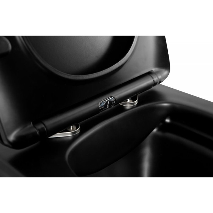 Подвесной унитаз Belbagno ARDENTE-C BB3202CHR-MB черный безободковый