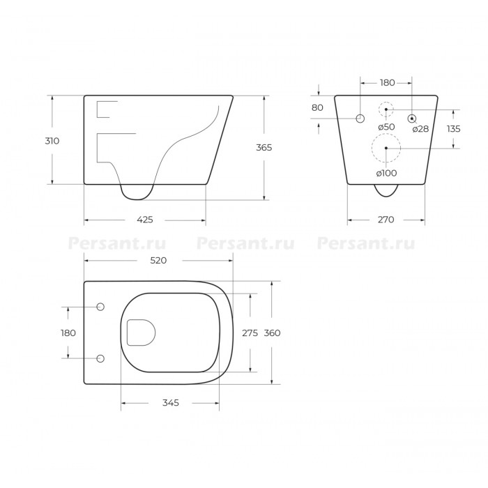 Подвесной унитаз Belbagno ARDENTE-C BB3202CHR-MB черный безободковый
