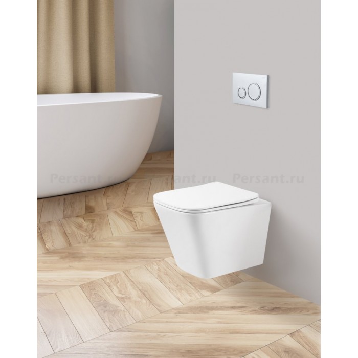 Подвесной унитаз Belbagno ARDENTE-R BB520CHR безободковый