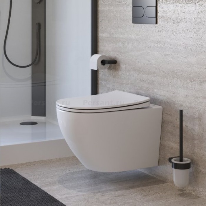 Подвесной унитаз Belbagno Marino-Tor со смывом "торнадо" BB7026CH-TOR/SC с крышкой-сиденьем микролифт