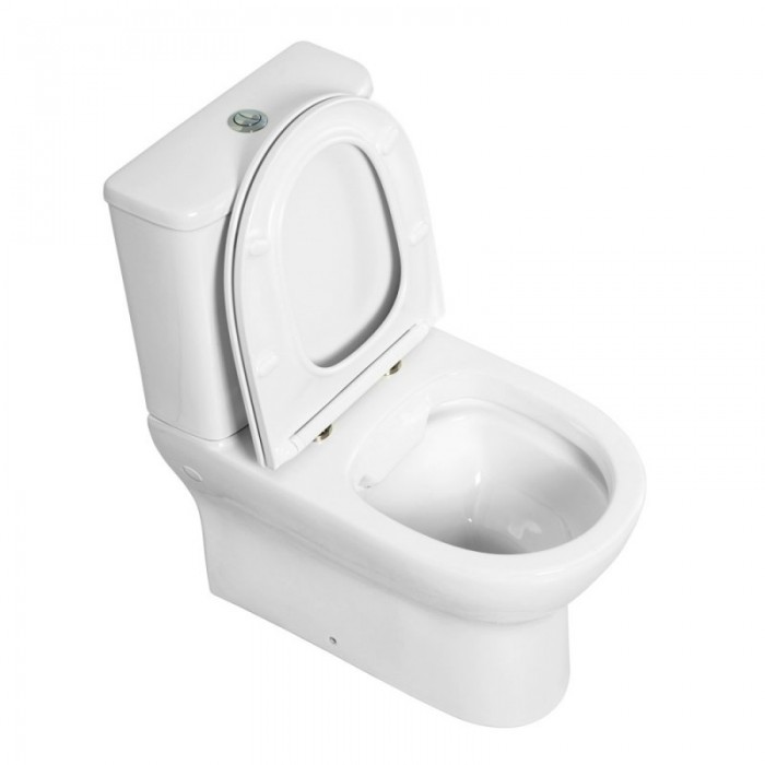 Напольный унитаз BelBagno Energia BB8134CPR/SC+BB8134T безободковый