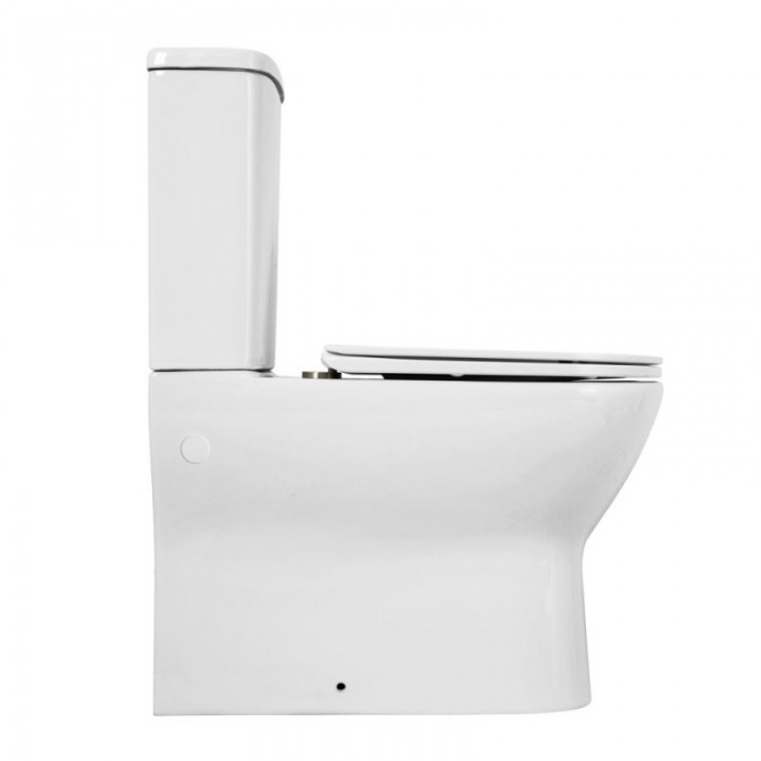 Напольный унитаз BelBagno Energia BB8134CPR/SC+BB8134T безободковый