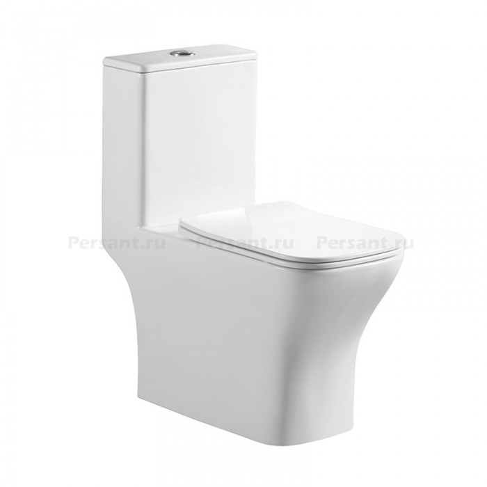 Унитаз-моноблок BelBagno Neon BB8617CPR-MN/SC безободковый