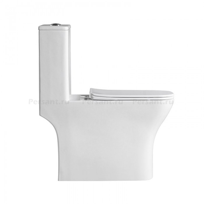 Унитаз-моноблок BelBagno Neon BB8617CPR-MN/SC безободковый