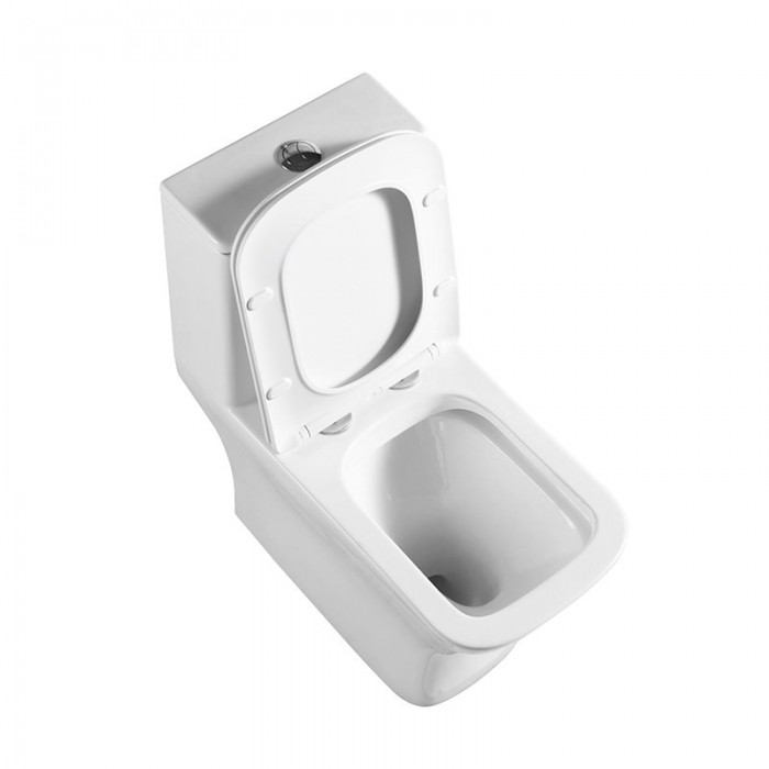Унитаз-моноблок BelBagno Neon BB8617CPR-MN/SC безободковый