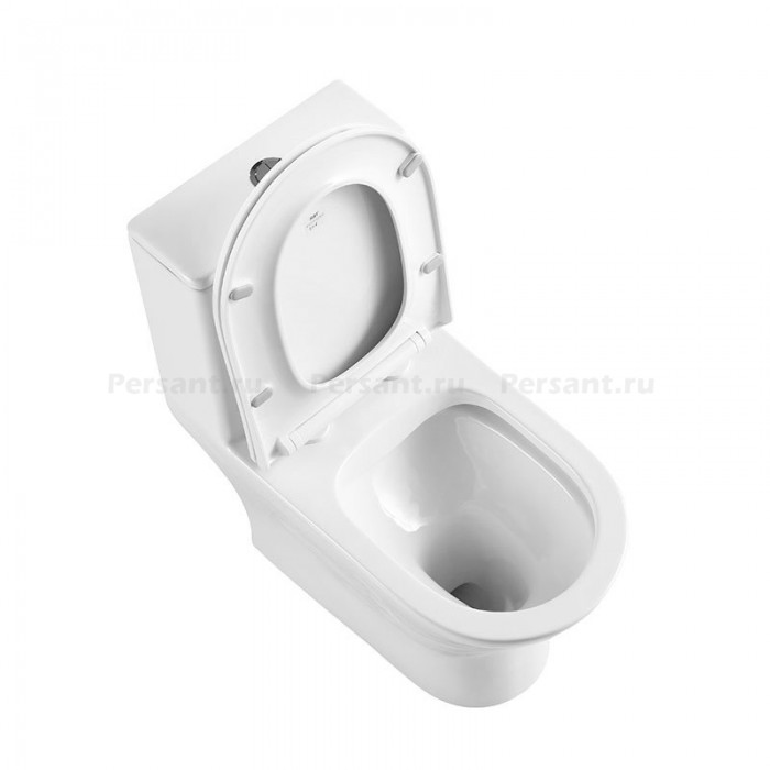 Унитаз-моноблок BelBagno Lounge BB8618CPR-MN/SC безободковый