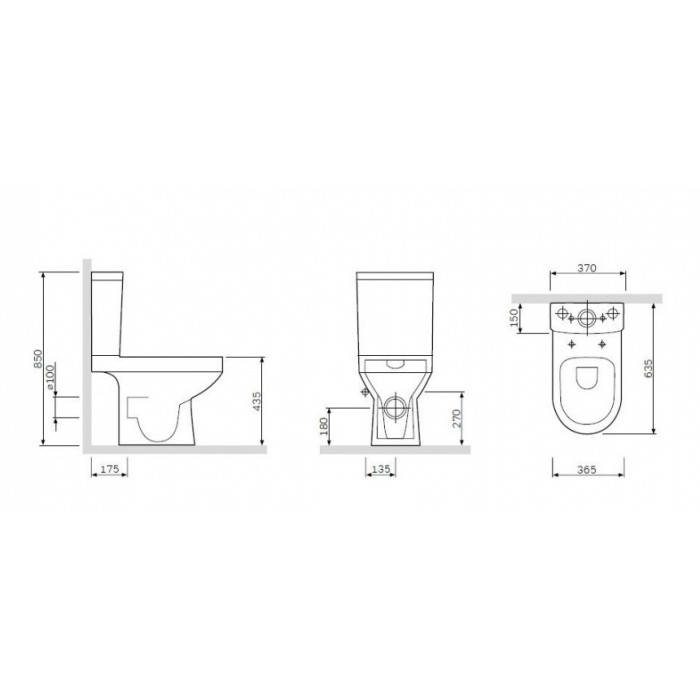 Унитаз напольный Am.Pm Spirit 2.0 FlashClean C708600WH