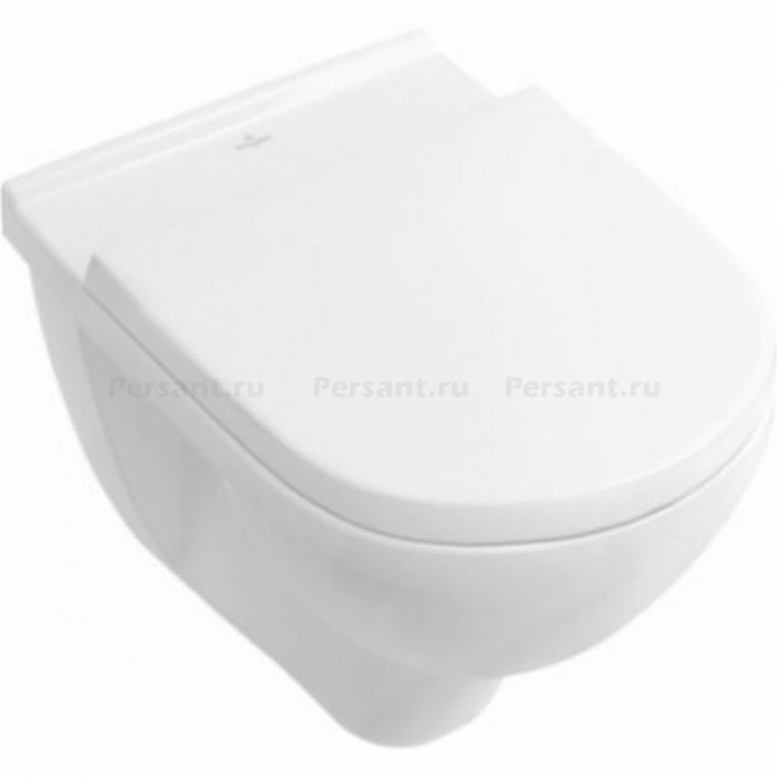 Подвесной унитаз Villeroy&Boch O.novo безободковый с сиденьем микролифт 5660H101