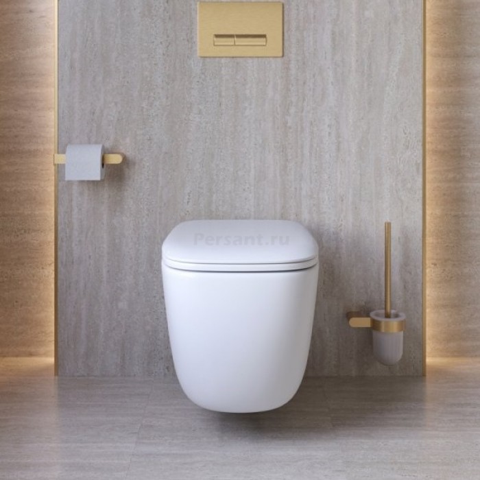 Подвесной унитаз Cezares Comfort-Tor безободковый, смыв "торнадо" CZR-380-TH-TOR/SC с сиденьем микролифт