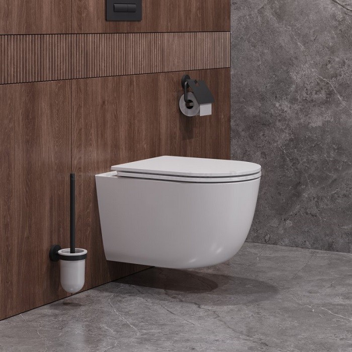 Подвесной унитаз Cezares Relax CZR-3806-53-TH-TOR/SC смыв торнадо, с сиденьем soft-close