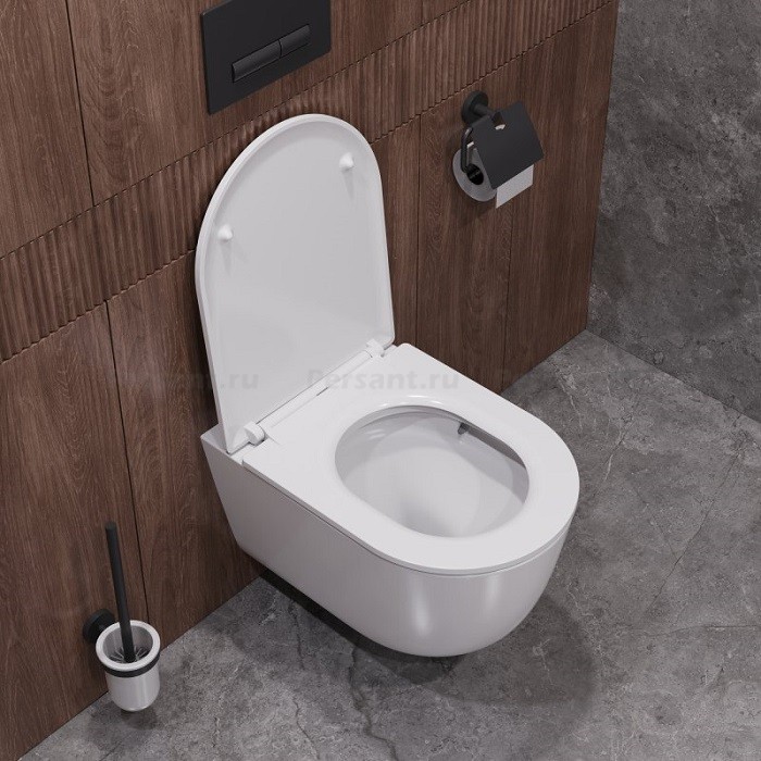 Подвесной унитаз Cezares Relax CZR-3806-53-TH-TOR/SC смыв торнадо, с сиденьем soft-close
