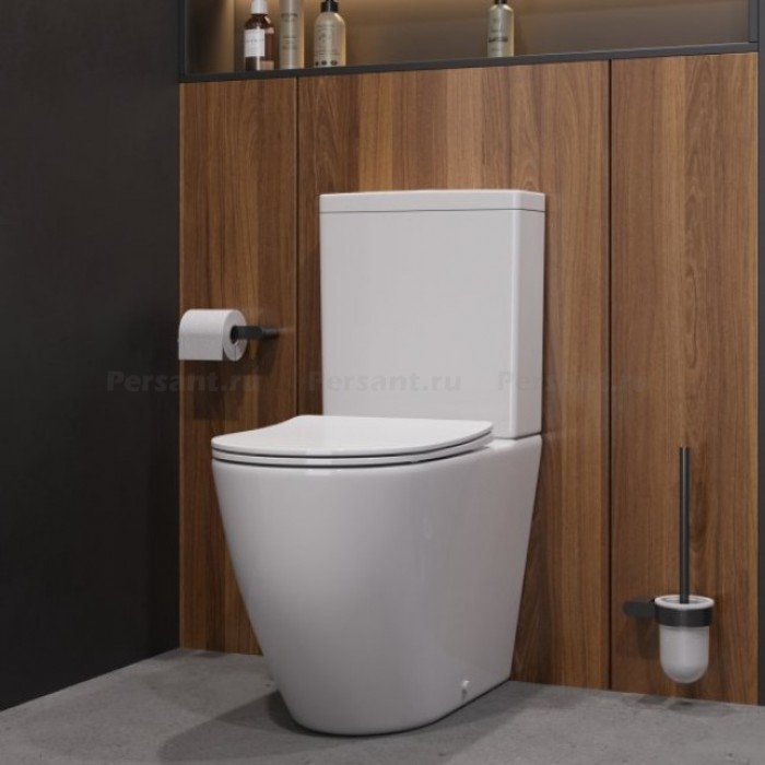 Напольный унитаз Cezares Stylus CZR-538-CP-TOR/SC смыв торнадо, сиденье с микролифтом