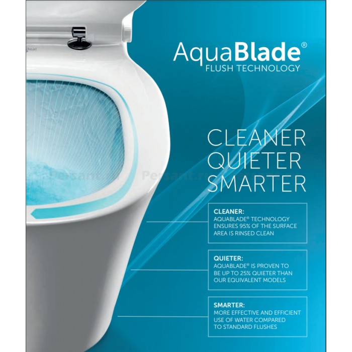 Напольный унитаз Ideal Standard Connect Air E009701 со смывом Aquablade