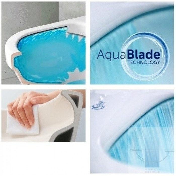 Напольный унитаз Ideal Standard Connect Air E009701 со смывом Aquablade