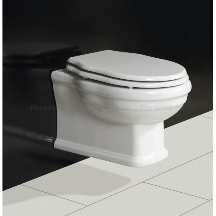 Подвесной унитаз BelBagno BOHEME BB115CH безободковый, белый